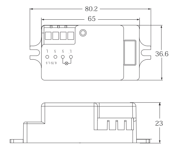 CE Approved On Off Switch Sensor Compact Design 120-277VAC For Ceiling Light