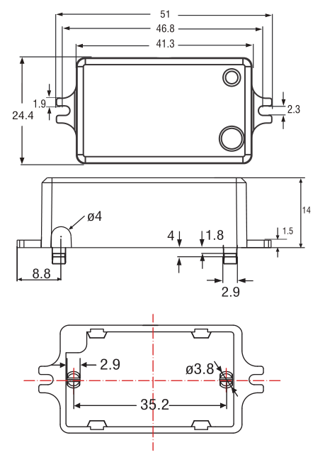 CE Approved On Off Switch Sensor Compact Design 120-277VAC For Ceiling Light